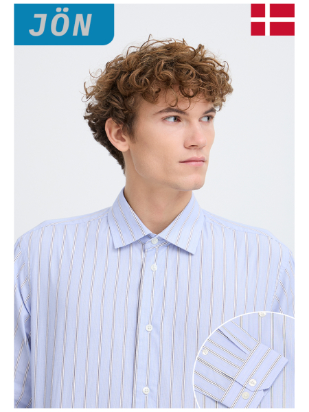 CASUAL FRIDAY Olsson 6147, Világoskék Hosszú Ujjú Ing