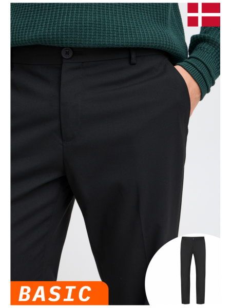 CASUAL FRIDAY Philip 1736, Fekete Öltöny Nadrág NOOS