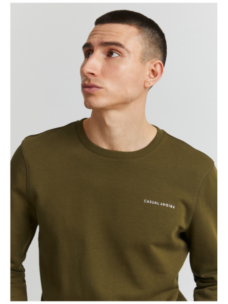 CASUAL FRIDAY Severin 4054, Zöld Környakú Pulóver, NOOS