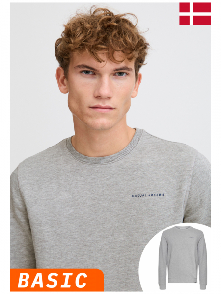 CASUAL FRIDAY Severin 4054, Szürke Környakú Pulóver, NOOS