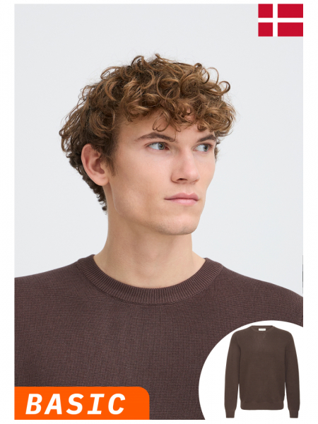 CASUAL FRIDAY Theo 6022, Barna Kötött Pulóver NOOS