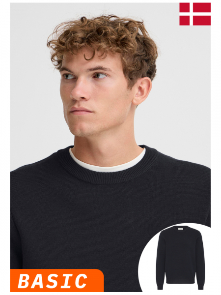 CASUAL FRIDAY Theo 6022, Sötétkék Kötött Pulóver NOOS