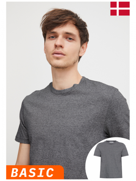 CASUAL FRIDAY Thor 4834, Szürke Rövid Ujjú Póló, NOOS