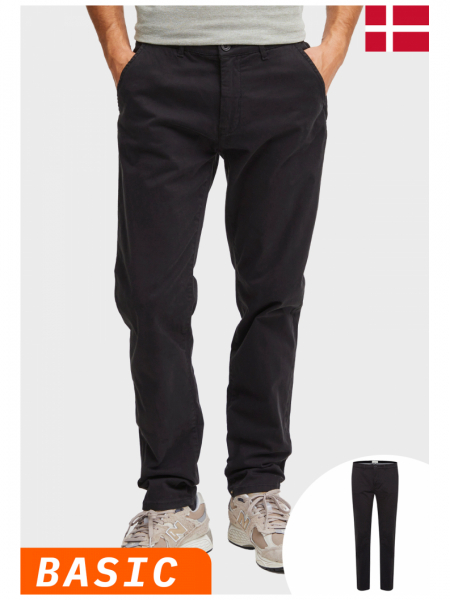 CASUAL FRIDAY Viggo 3448, Fekete Chinonadrág, NOOS