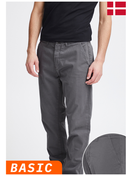 CASUAL FRIDAY Viggo 3448, Szürke Chinonadrág