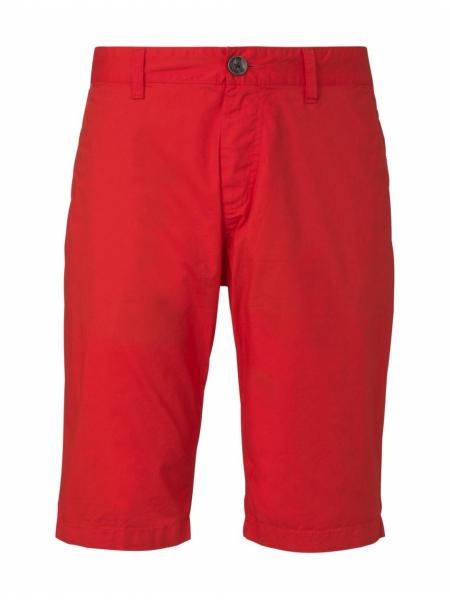 TOM TAILOR Chino Shorts 6331, Piros Chino Rövidnadrág