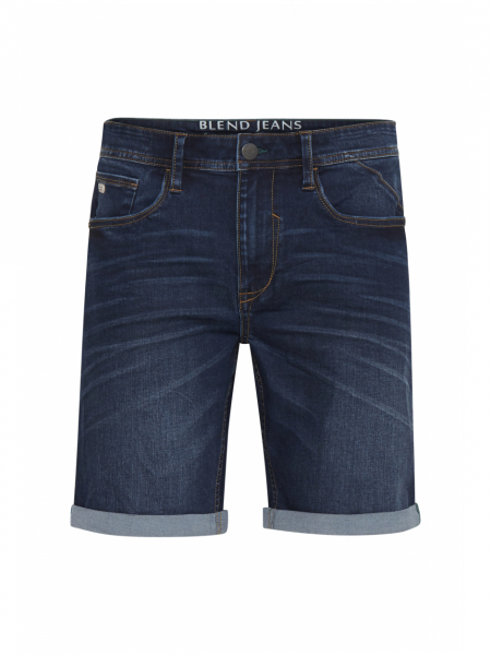 BLEND Jet 0059, Sötétkék Farmer Rövidnadrág