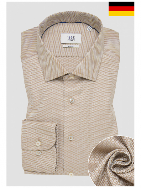 ETERNA Modern Fit 1284, Bézs Hosszú Ujjú Ing