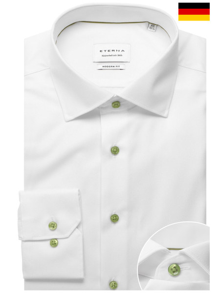ETERNA Modern Fit 8823, Fehér Hosszú Ujjú Ing
