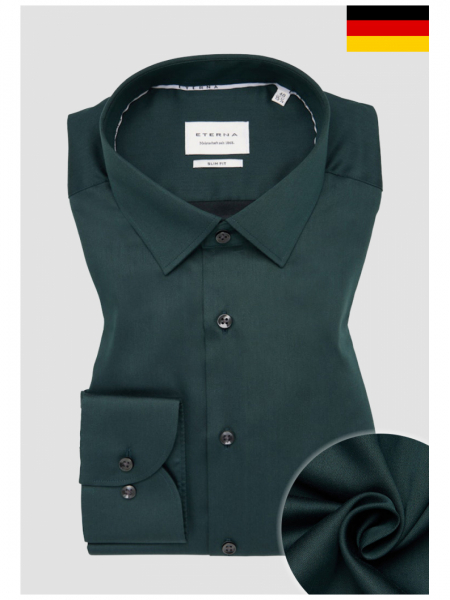 ETERNA Slim Fit 1049, Sötétzöld Hosszú Ujjú Ing