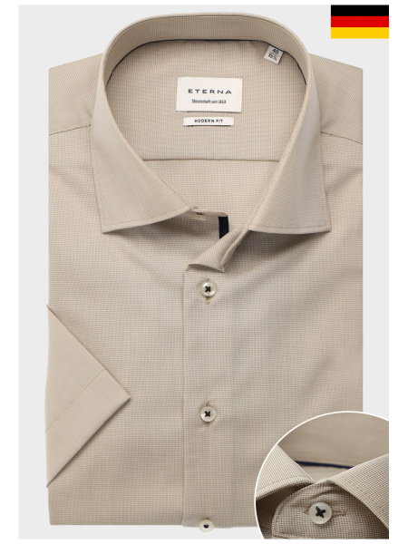 ETERNA Slim Fit 1364, Drapp Hosszú Ujjú Ing