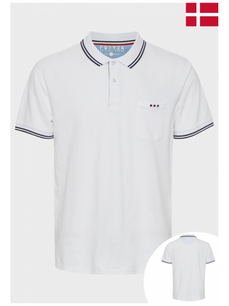 FQ1924 Polo 0176, Fehér Rövid Ujjú Ingpóló