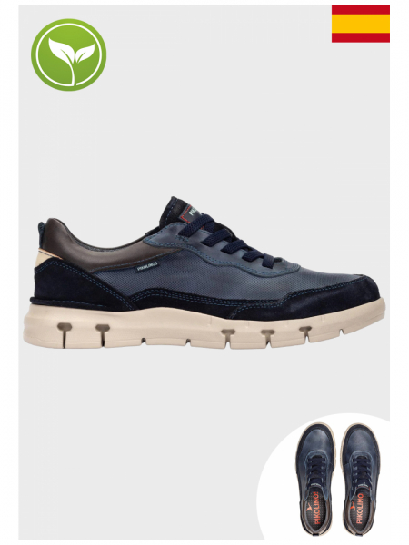 PIKOLINOS Gabanes M2L-4287C1, Kék Borjúbőr Félcipő