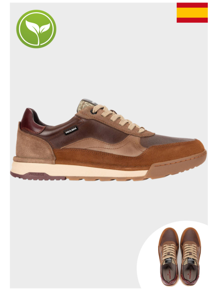 PIKOLINOS Teide M3W-6015C1, Barna Borjúbőr Sneaker 