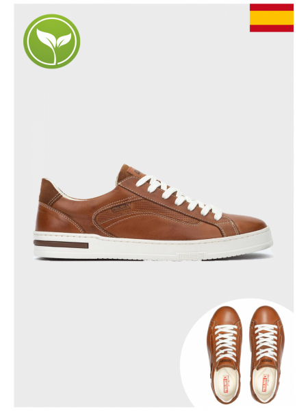 PIKOLINOS Xativa M1K-6307C3, Barna Borjúbőr Félcipő BRANDY
