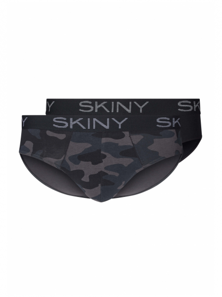 SKINY Cotton Multipack 6767, Terepmintás Alsónadrág, Dupla Csomag NOS