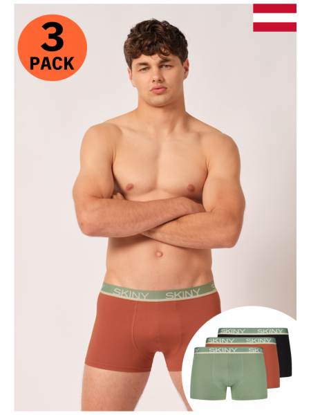 SKINY Cotton Multipack 6840, Greenbay Boxeralsó, Tripla Csomag