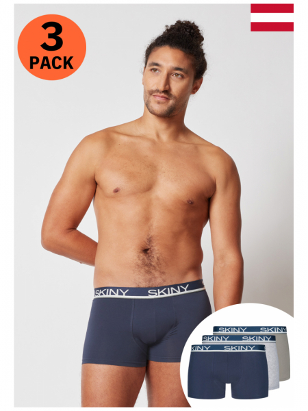 SKINY Cotton Multipack 6840, Multikolor Írisz Boxerernadrág Tripla Csomag