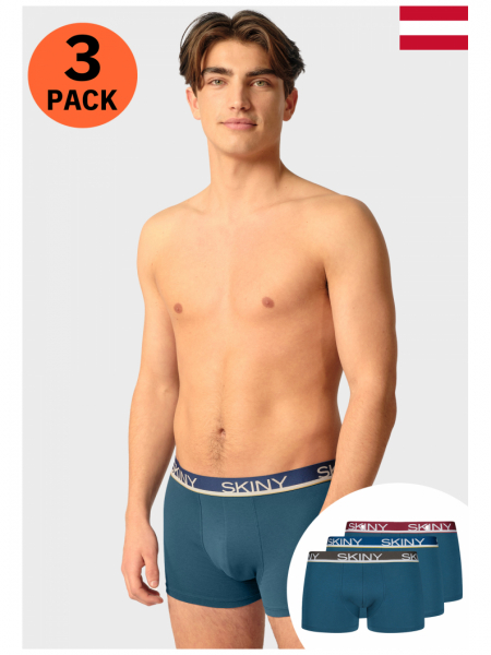 SKINY Cotton Multipack 6841, Multikolor Boxeralsó, Tripla Csomag