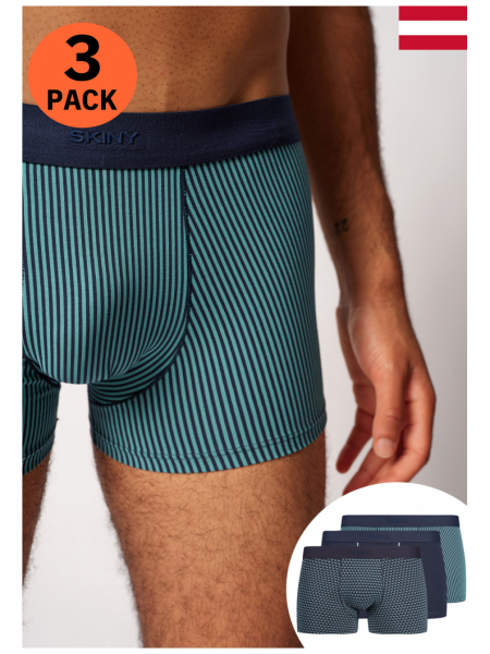 SKINY Cotton Multipack 6919, Kék Boxearalsó Tripla Csomag