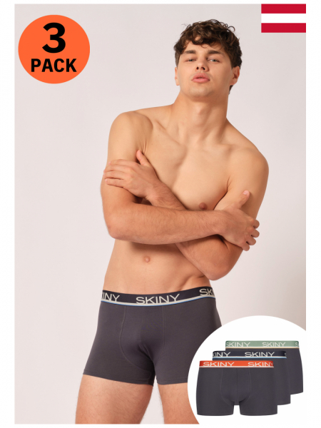 SKINY Cottton Multipack 6841, Boxernadrág, Vegyes Szinek, Tripla Csomag