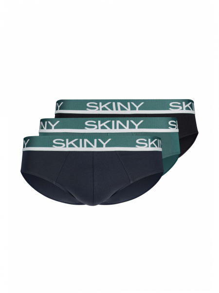 SKINY Cotton Multipack 6839, Szürke-Kék-Fekete Alsónadrág, Tripla Csomag NOS