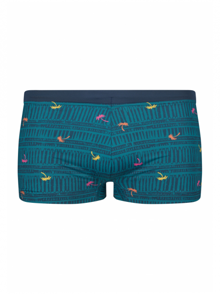 SKINY Summer Island 0060, Kék Pálmafák Boxer Úszónadrág