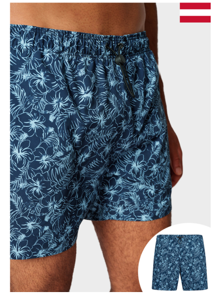 SKINY Swimen 6255, Kék Dzsungel Szörfnadrág