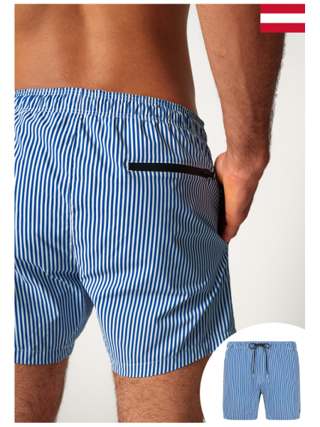 SKINY Swimen 7300, Kék Csíkos Szörfnadrág