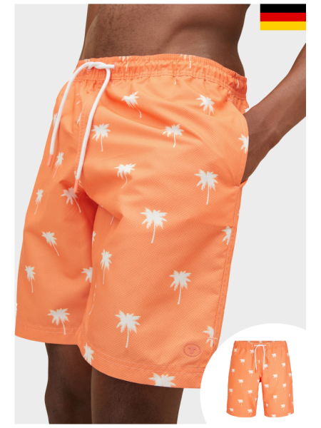 TOM TAILOR 0030, Sárga Pálmafás Szörfnadrág 