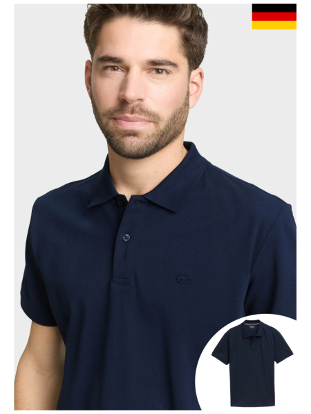 TOM TAILOR 1006, Sötétkék Rövid Ujjú Ingpóló