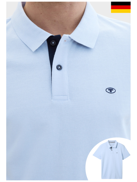 TOM TAILOR 1006, Widsurf Kék Rövid Ujjú Ingpóló