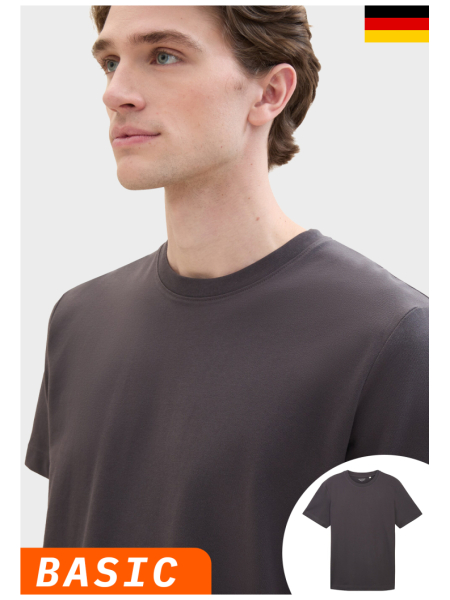 TOM TAILOR 2510 Szürke Rövid Ujjú Póló NOOS