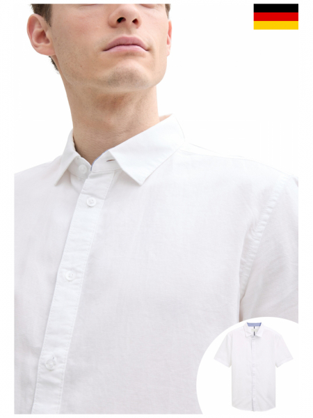 TOM TAILOR 5089, Fehér Rövid Ujjú Ing