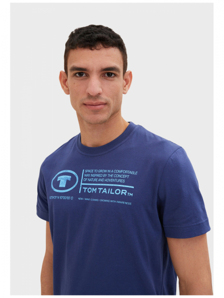 TOM TAILOR 5611, Kék Rövid Ujjú Póló