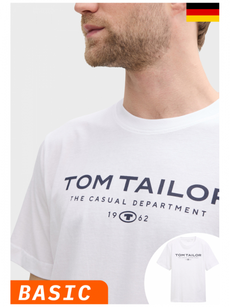 TOM TAILOR 5773, Fehér Rövid Ujjú Póló