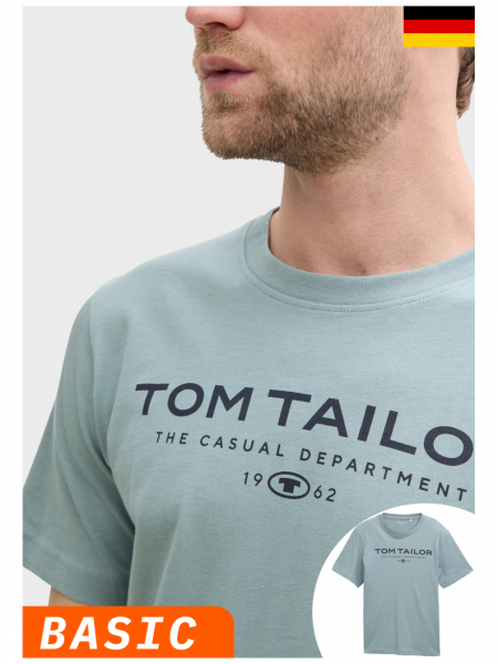 TOM TAILOR 5773, Szürke Rövid Ujjú Póló