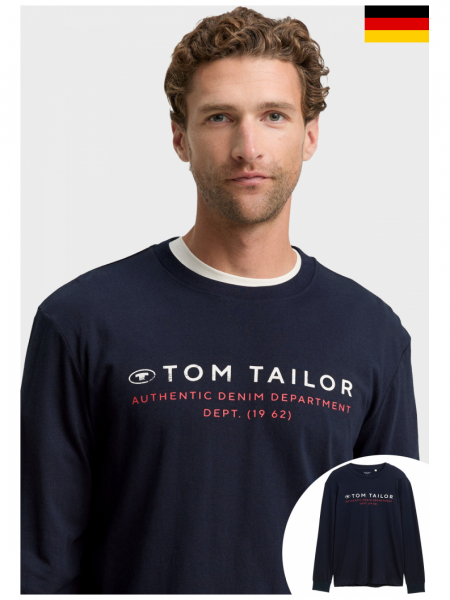 TOM TAILOR 7769, Kék Hosszú Ujjú Póló